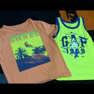 Gap - youth small bundle tshirt & tank.
